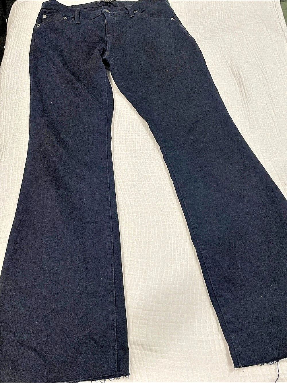 Banana Republic Low-Rise Bootcut Jeans in Black Waist 28/6
